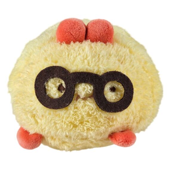 MINISO UNISEX ORANGE FRIED SHRIMP LYING PLUSH TOY - 5.9" - Picture 1 of 5